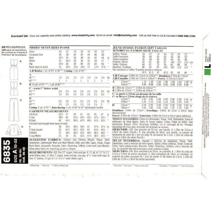 NL6835 pattern