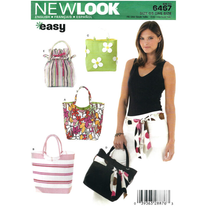 New Look 6467 bag sewing pattern