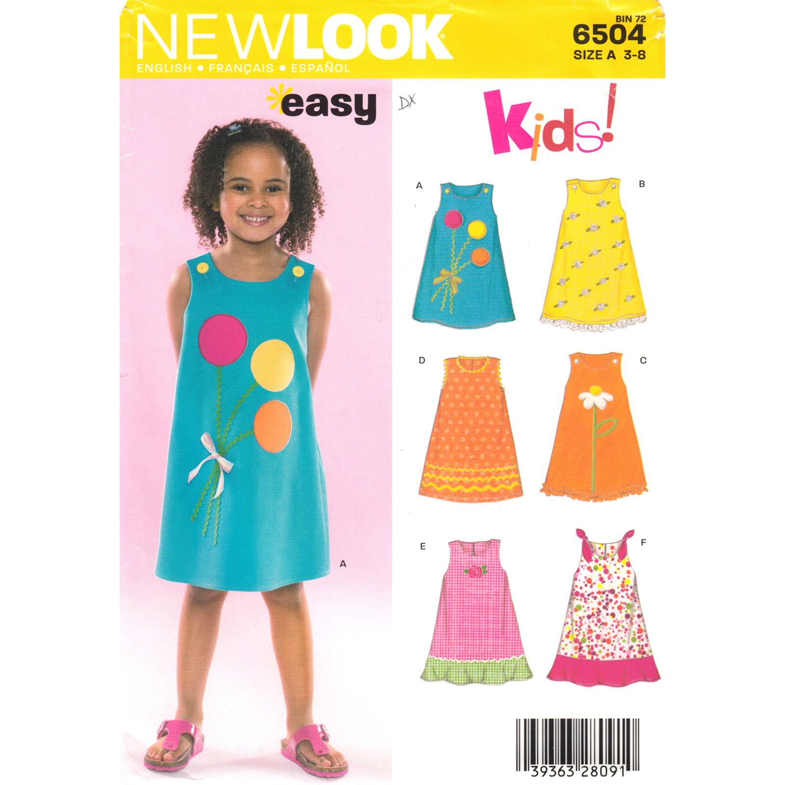 New Look 6504 girls pattern