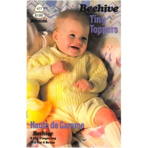Patons Beehive 477 Tiny Toppers Baby Knitting Pattern Book