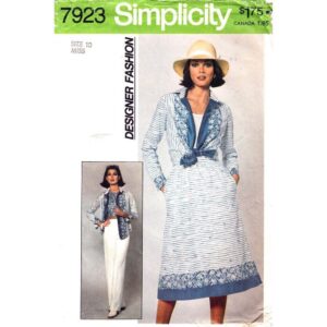 70s Halter Top, Shirt, Skirt, Pants Pattern Simplicity 7923