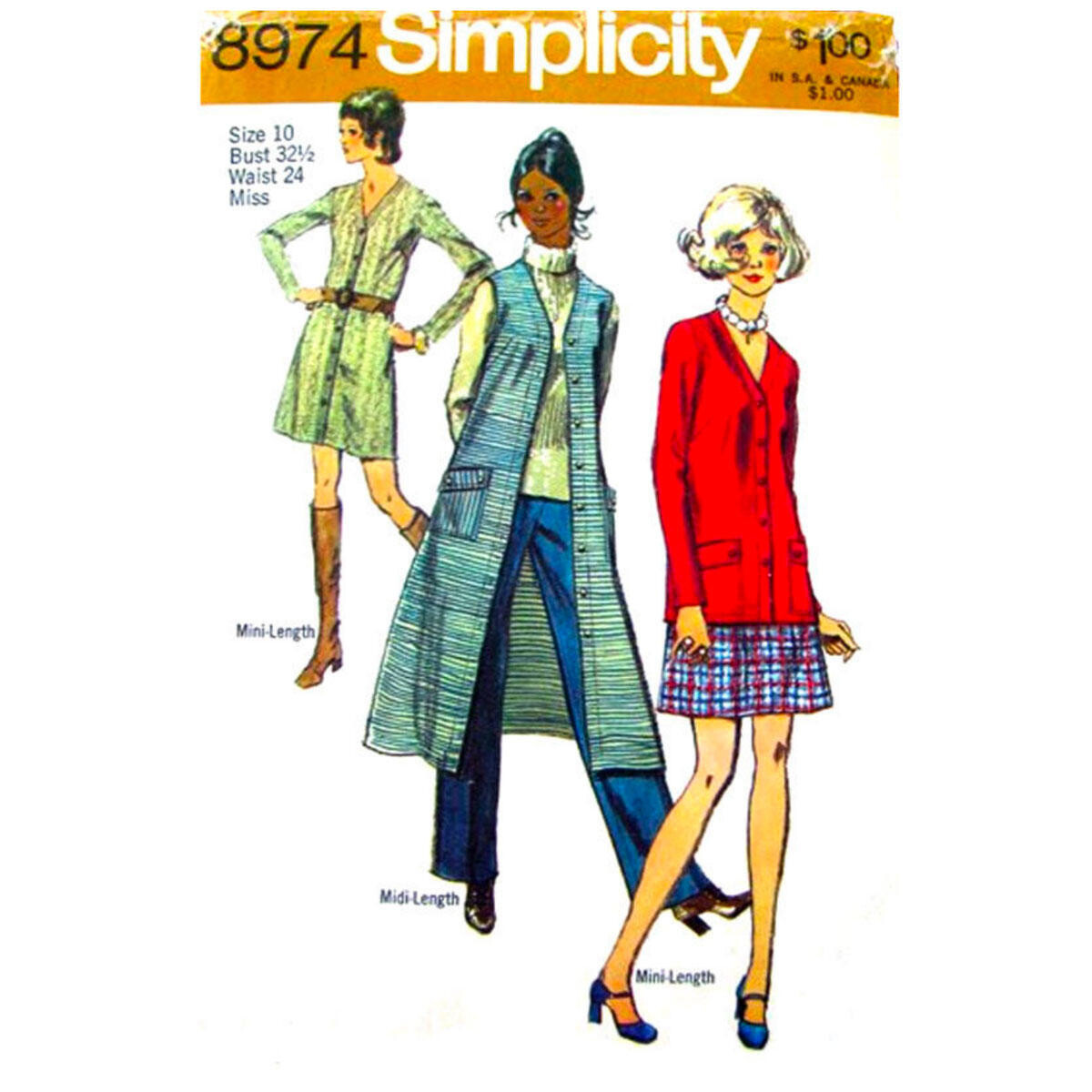 Pattern Simplicity 8974 Size 10