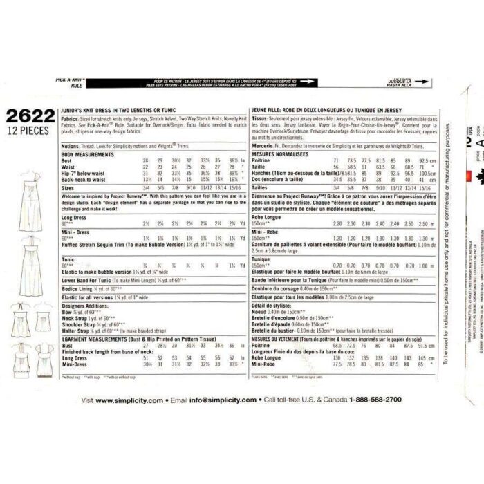 S2622 dress pattern