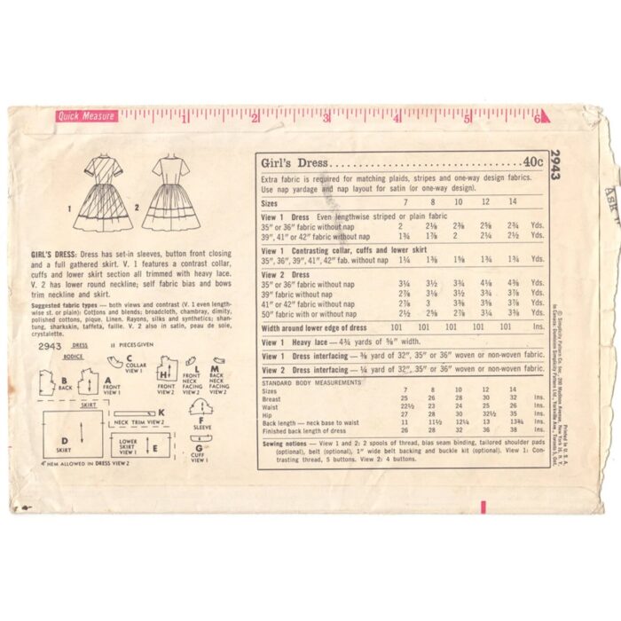 S2943 dress pattern