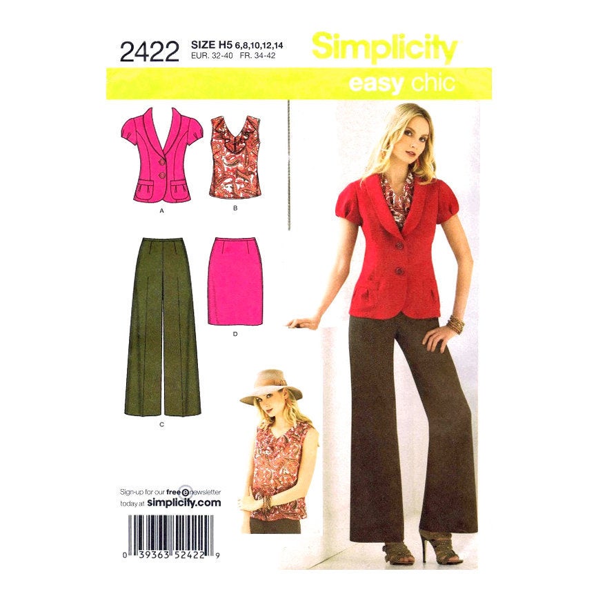 Simplicity 2422 womens pattern