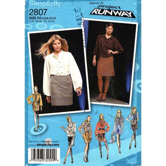 Simplicity 2807 pattern