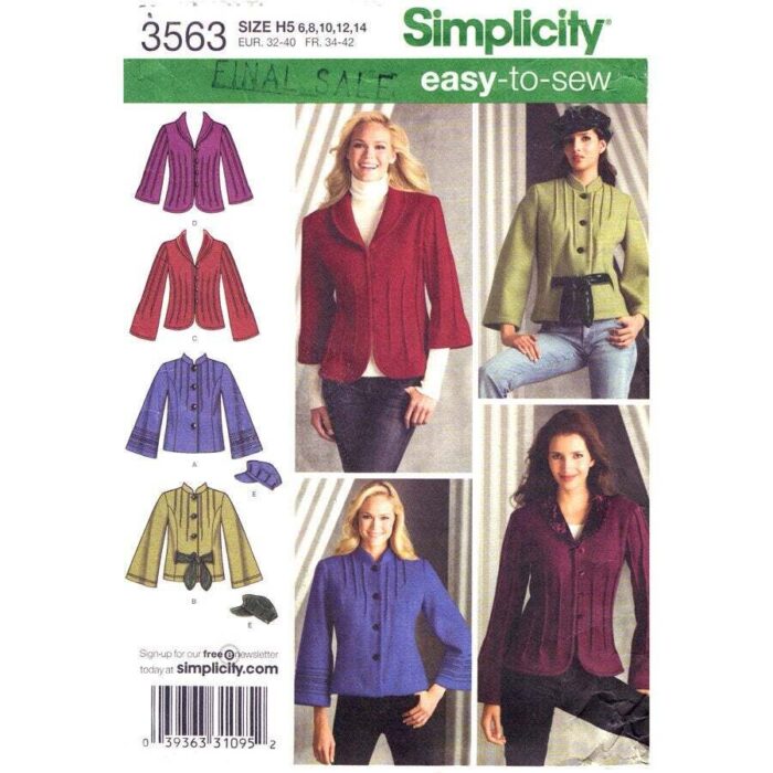 Simplicity 3563 pattern