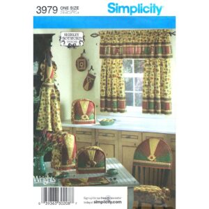 Kitchen Decor, Apron Pattern Simplicity 3979 Cushion, Curtains