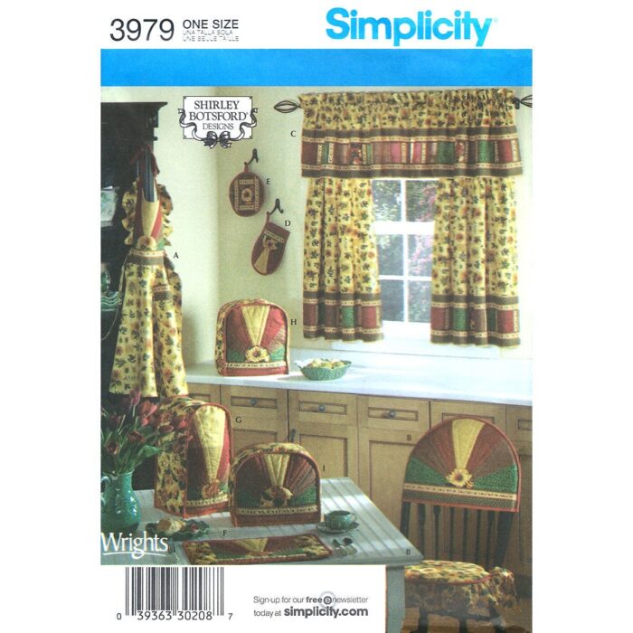 Simplicity 3979 kitchen decor pattern