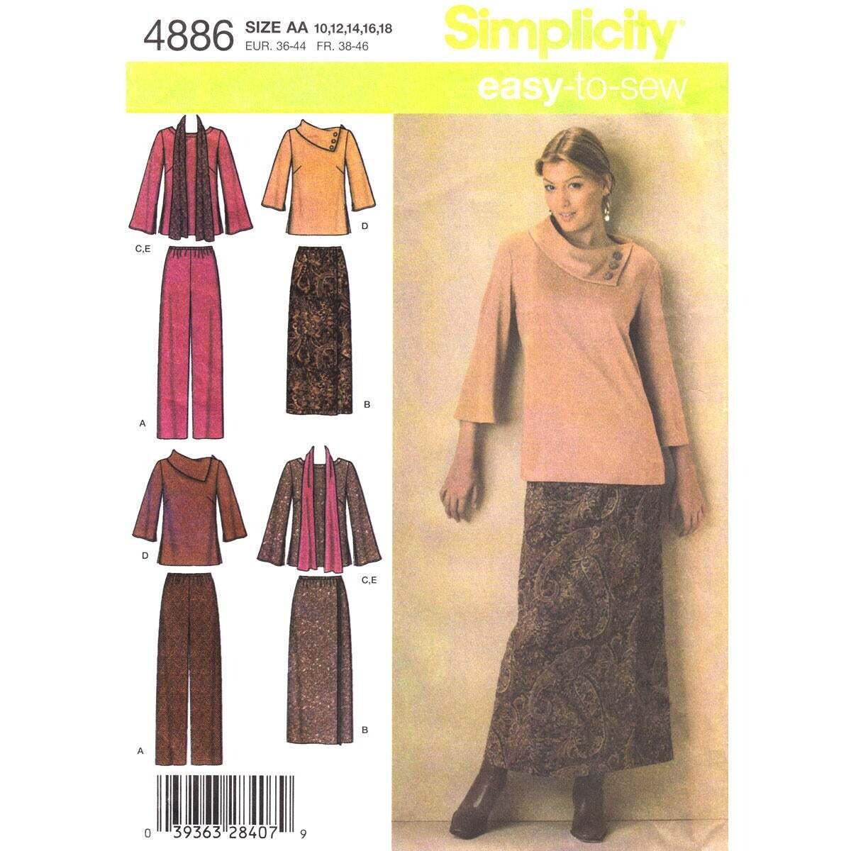 Simplicity 4886 pattern