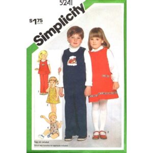 Dress, Jumper, Top, Pants, Romper, Overalls Pattern Simplicity 5241