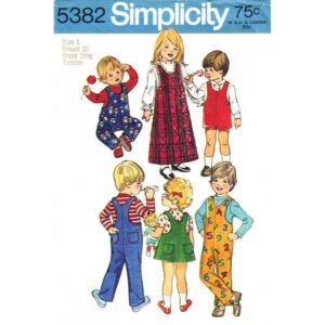 Simplicity 5382 Toddler Pattern Romper, Jumper, Jumpsuit Overalls