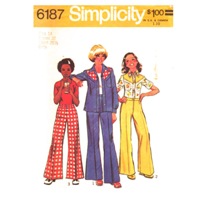 Simplicity 6187 girls sewing pattern sz 14