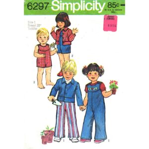 Toddler Jacket, Overalls, Romper Pattern Simplicity 6297 Size 1