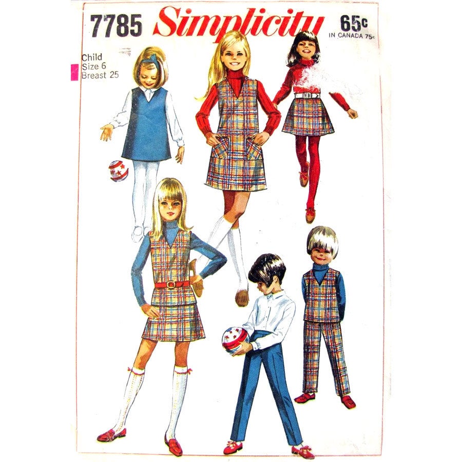 Simplicity 7785 girls pattern