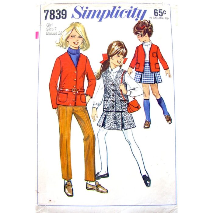 Simplicity 7839 pattern size 7