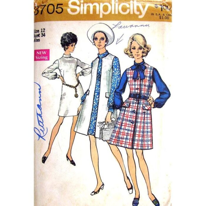 Simplicity 8705 dress pattern