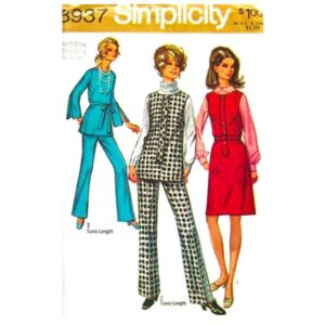 70s Jumper, Tunic, Pants Pattern Simplicity 8937 Plus Size 20