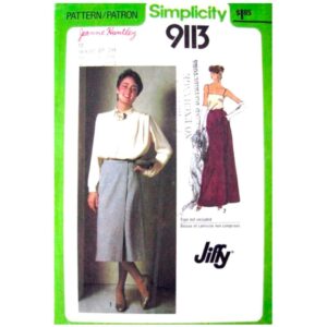 70s Wrap Skirt Pattern Simplicity 9113 Maxi Evening Skirt