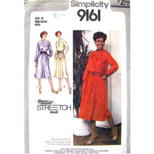 70s Pullover Dress Sewing Pattern Simplicity 9161 Size 10-14