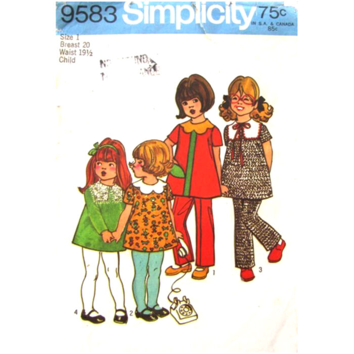 Simplicity 9583 girls pattern