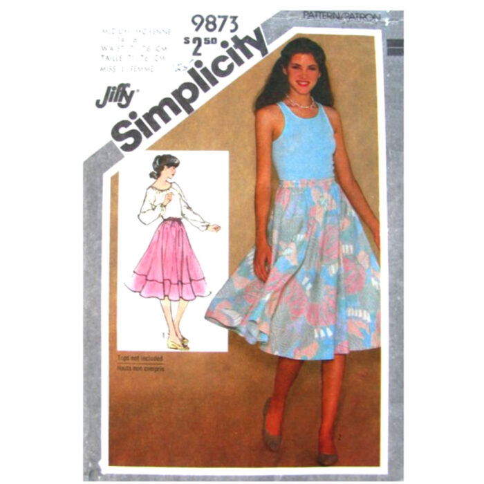 Simplicity 9873 skirt pattern