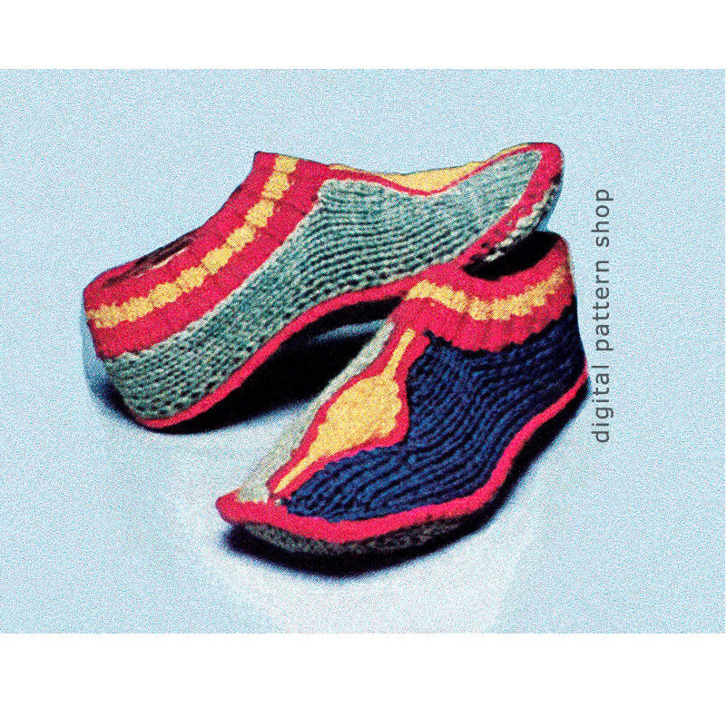 Slipper Socks Knitting Pattern K62