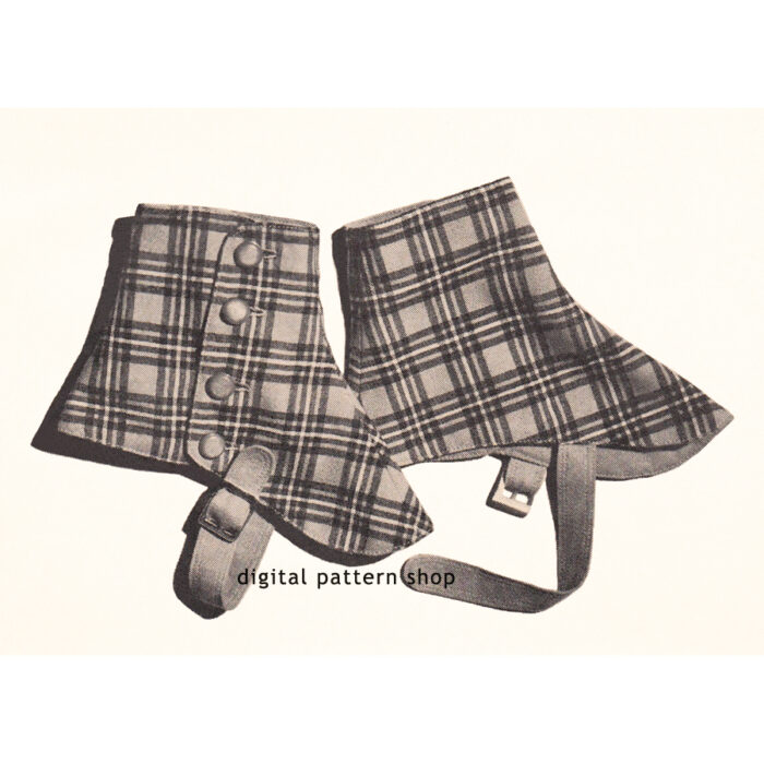 Spats sewing pattern S02