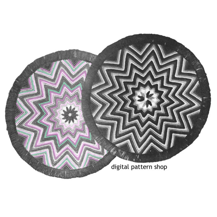 Star rug crochet pattern C15