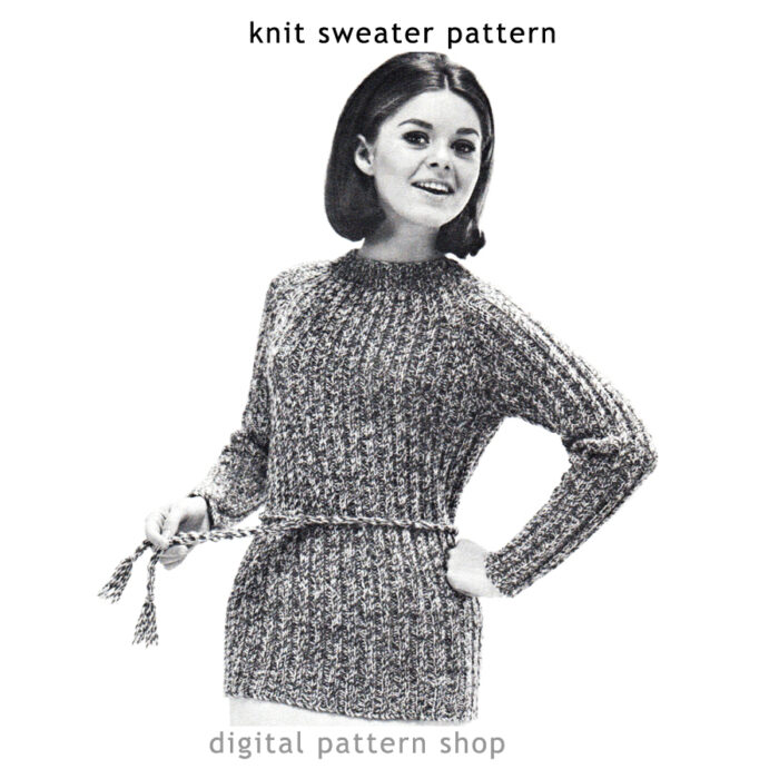 Sweater knitting pattern K07