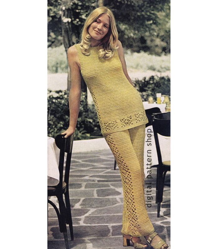 Top and Pants Suit Crochet Pattern C41