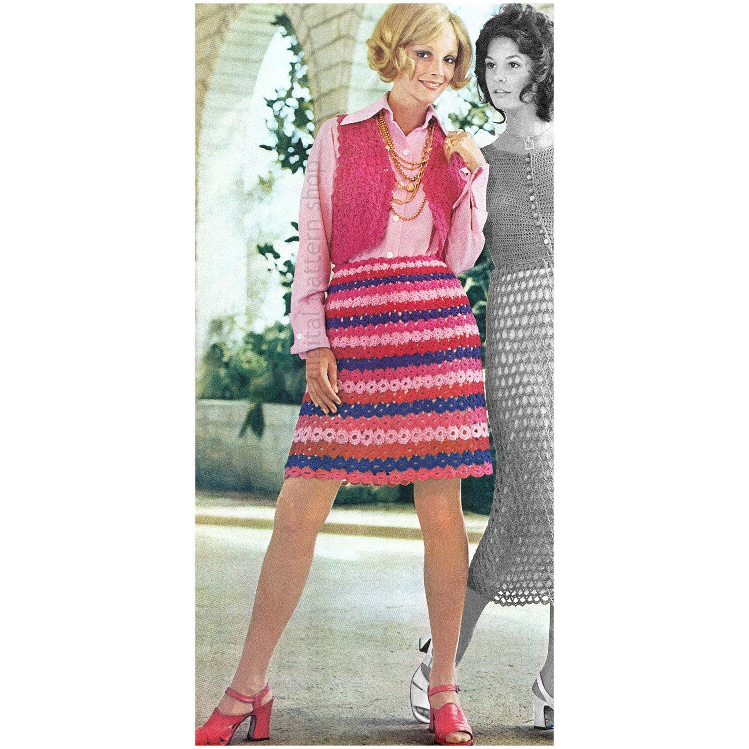 Vest and Skirt Crochet Pattern C251