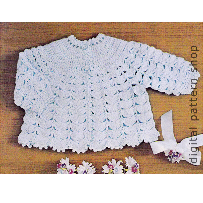 baby jacket crochet pattern C117