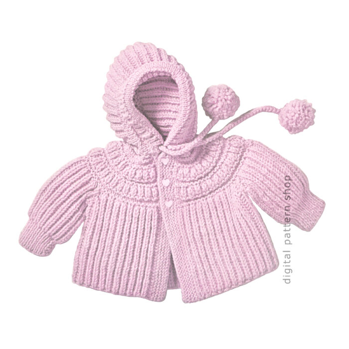 Baby knitting pattern jacket K71