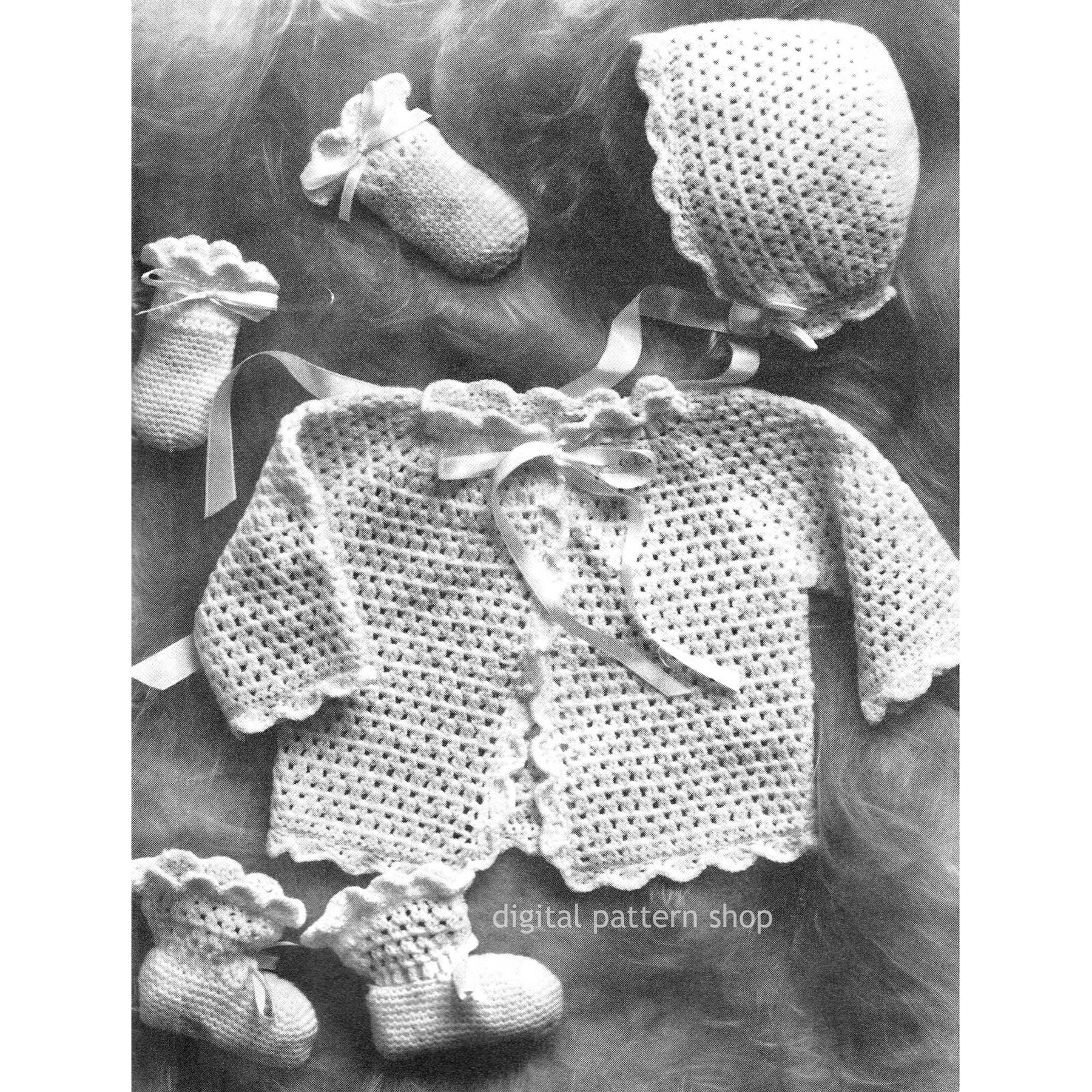 Baby set crochet pattern C03