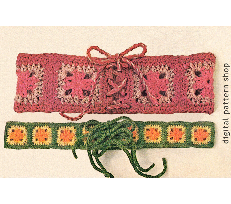 crochet granny belts pattern C54