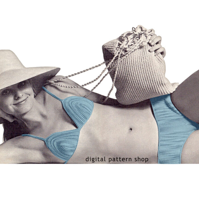 Crochet pattern bikini and bag C61