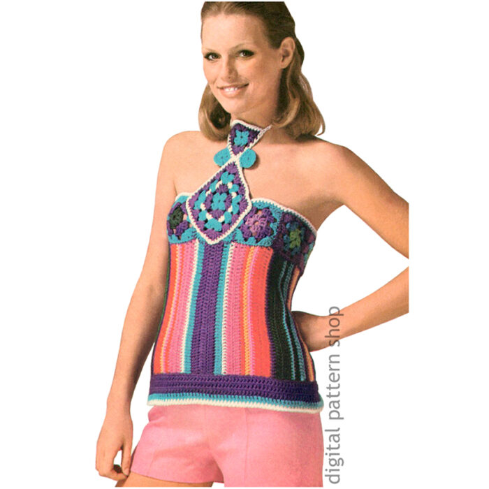 halter top crochet pattern C179