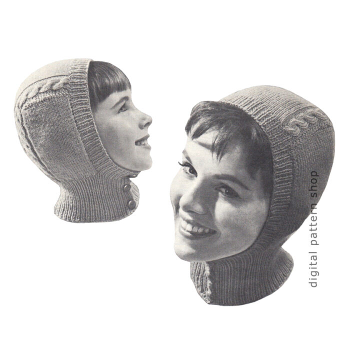 helmet hat knitting pattern K85