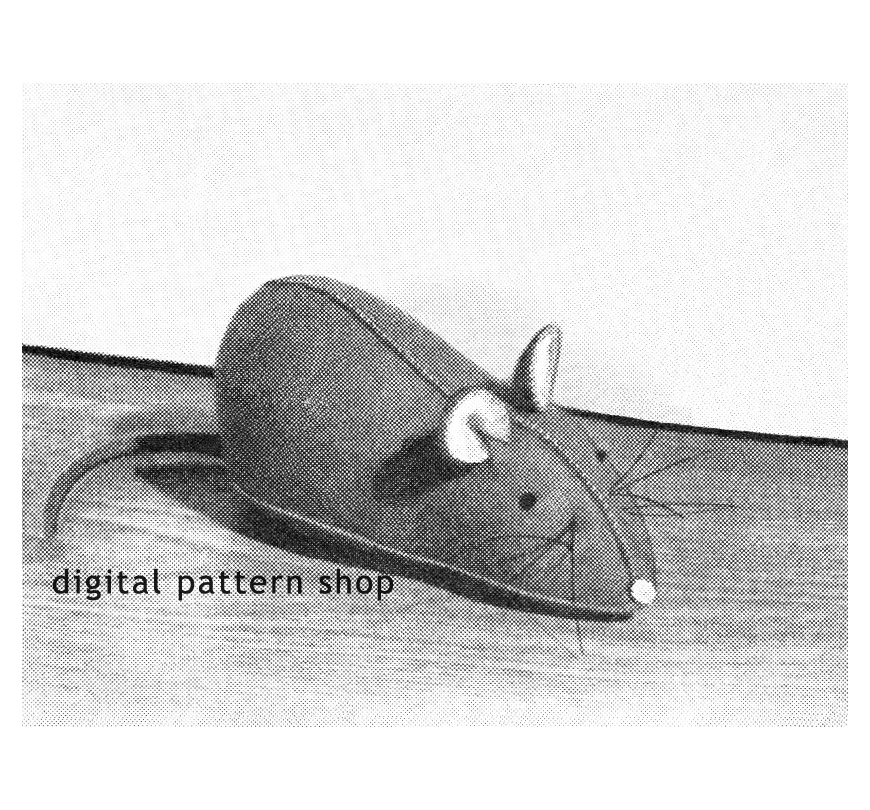 mouse pin cushion digital sewing pattern S01
