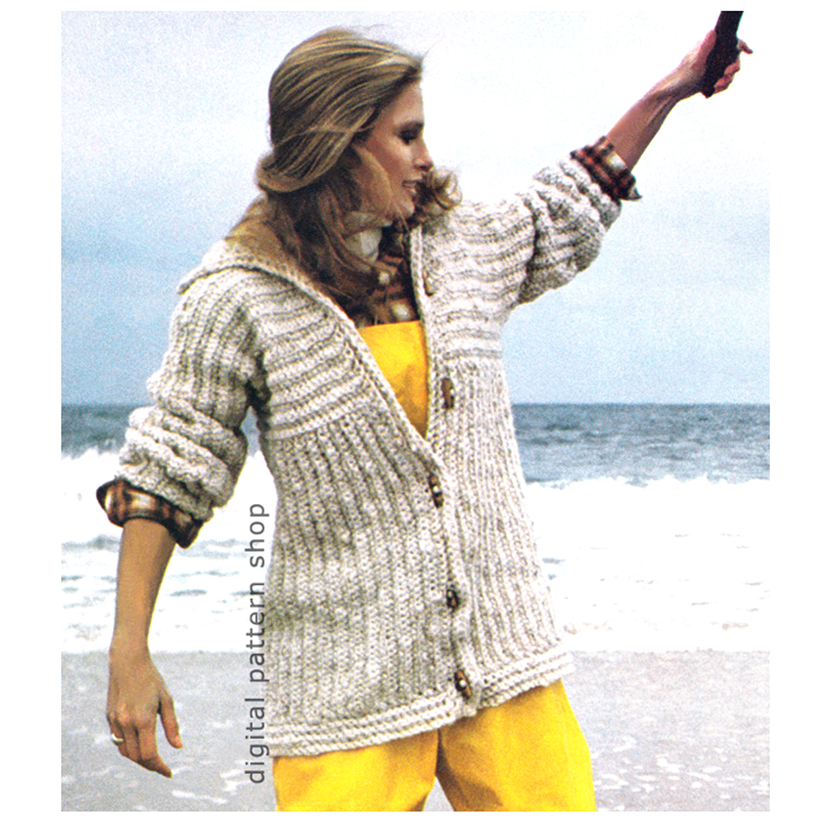 ribbed jacket crochet pattern