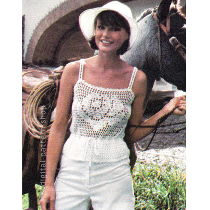 rose camisole crochet pattern C195