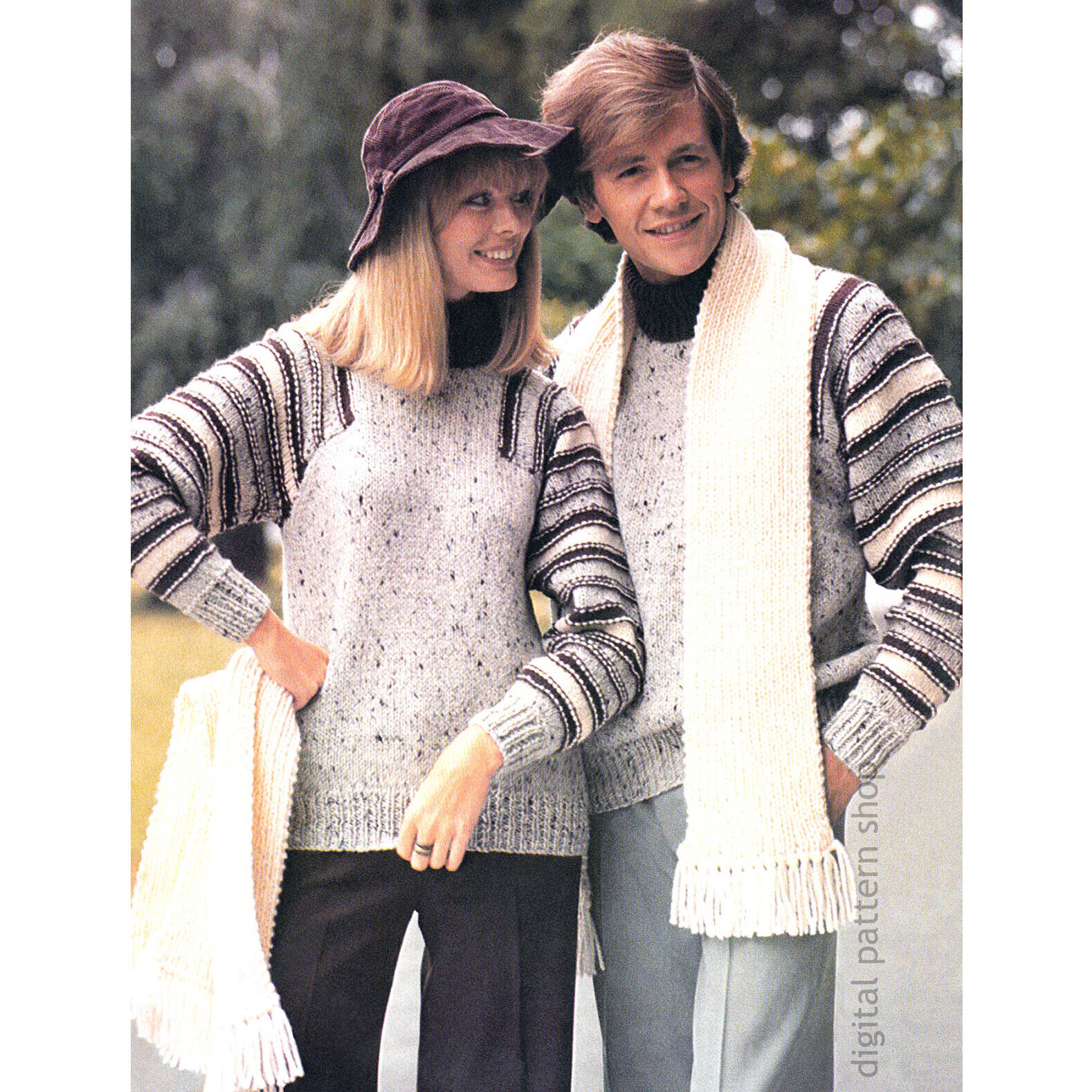 unisex sweater knitting pattern K144