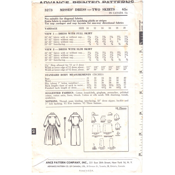 A3273 dress pattern