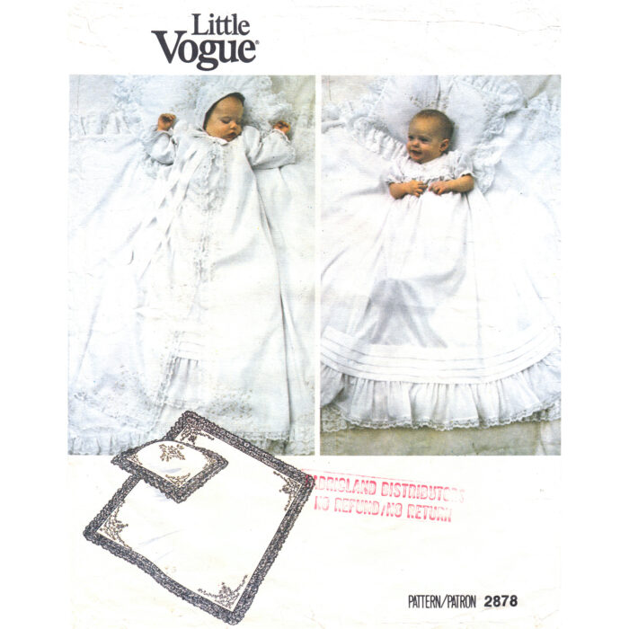 Vogue 2878 baby baptism pattern