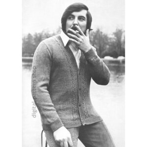 mens cardigan sweater knitting pattern