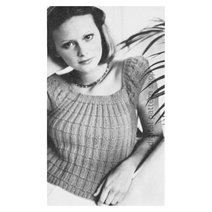 cap sleeve top knitting pattern