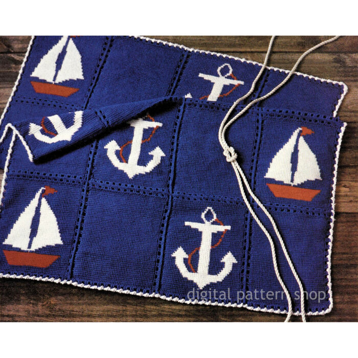 nautical afghan crochet pattern