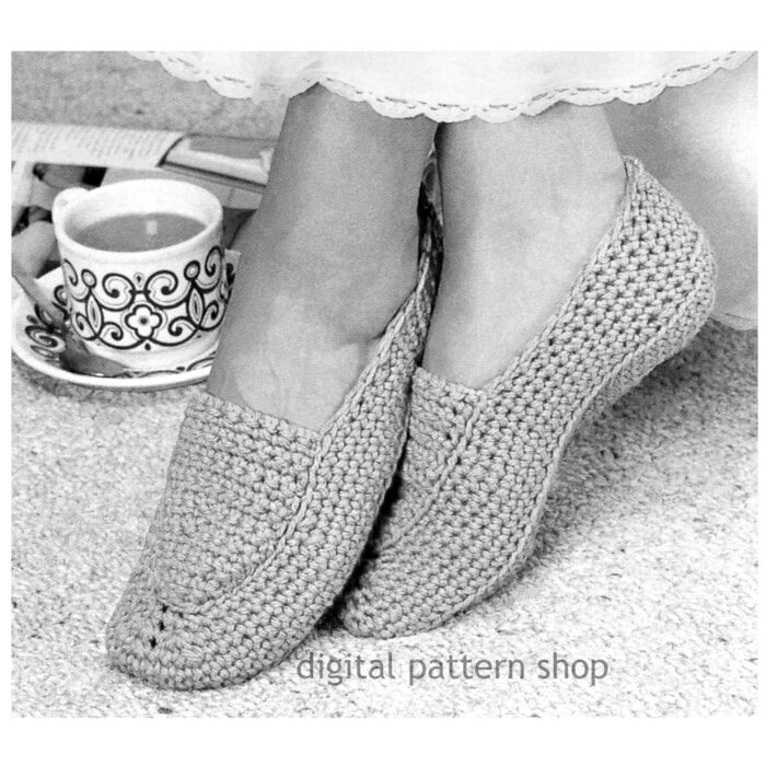 slippers crochet pattern