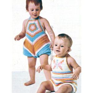 Baby Rompers Crochet Pattern, Butterfly and Pentagon Sunsuit PDF
